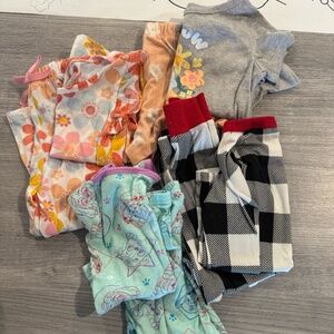 3T girls Pj sets- Holiday , Paw Patrol, Flowers